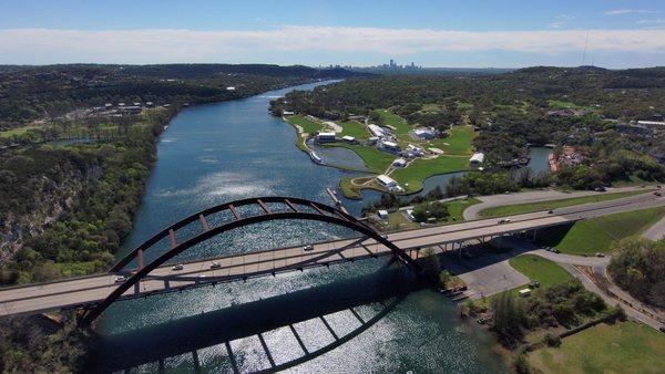 Lake Austin Drone shot