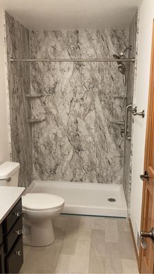 Finished bathroom remodel