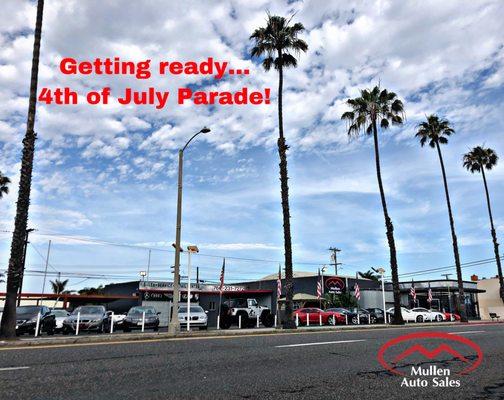 Getting ready for our Oceanside 4th Of July Parade! Excited to be part of this excellent parade.