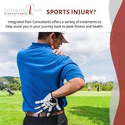 Integrated Pain Consultants offers a variety of treatments for athletes of all kinds to help assist you in your journey back to your peak.