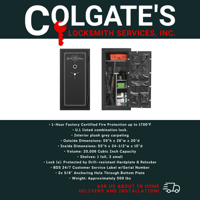 In the market for a large capacity, high quality gun safe? We have you covered!