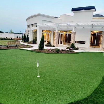 Outdoor turf installation