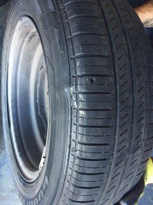 Changed used tire from here come with two big hole, and the air is leak every 4-5days. Such a BAD QUALITY TIRE.