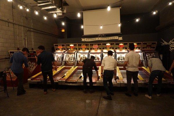 SKEEBALL! so much fun and a great way to have an interactive party