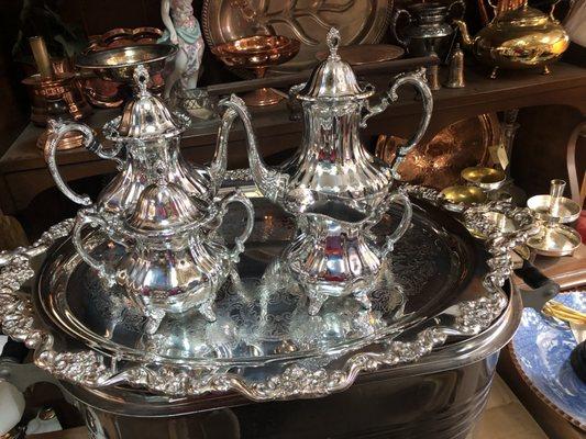 Beautiful silver coffee and tea set Great price!