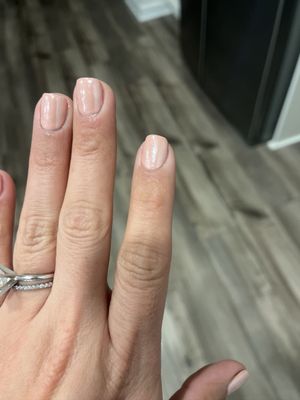 Papaya Whip gel with clear chrome