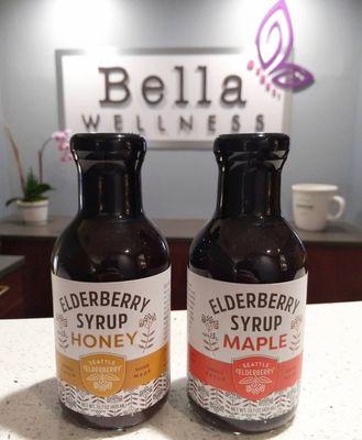 Stock up on our favorite immune boosting elderberry syrup by Seattle Elderberry!