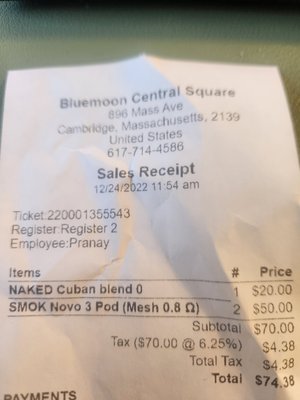 Bluemoon Smoke Shop