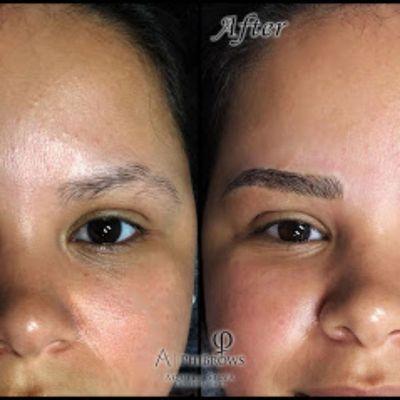 Transformation before and after - Microblading