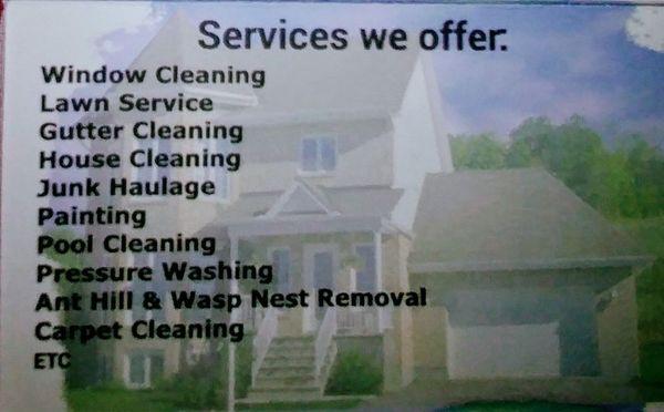 Services we offer