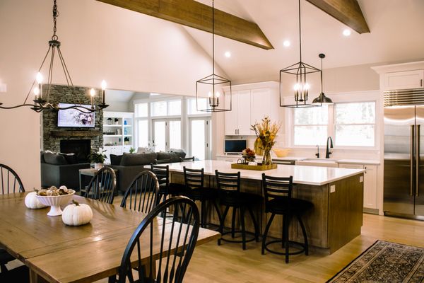 Open concept kitchen