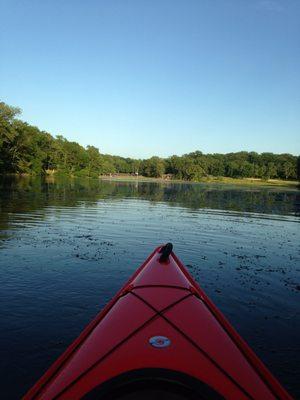 Deep creek lake by kayak