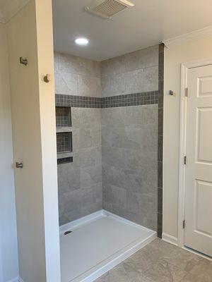 A nice larger bathroom remodel