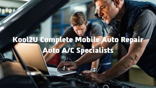 Mobile Auto Repair serving San Antonio, New Braunfels, Boerne, & Surrounding Areas. We Come To You! ASE Certified Mechanics.