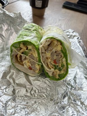 Manor Wrap with a hash brown