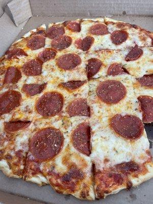 Pepperoni pizza