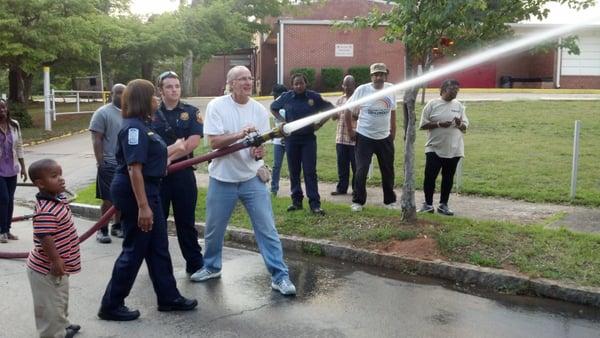 training on the power hose