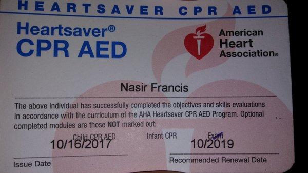 CPR Card