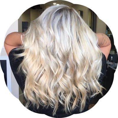 Icy platinum blonde