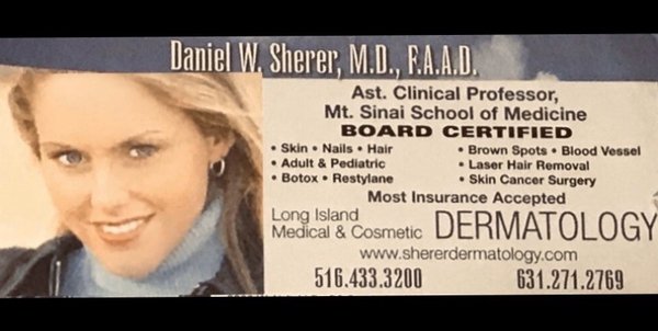 Dr. Daniel Sherer MD Long Island Medical & Cosmetic Dermatology, PC