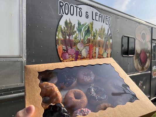 Vegan donuts and coffee