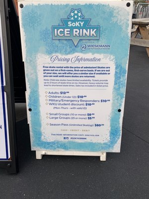 Free Skate rental included