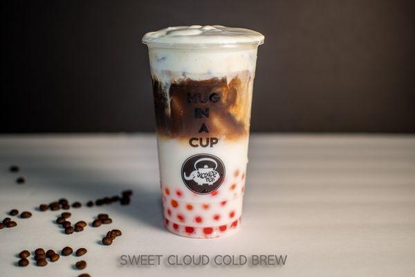 Sweet-cloud-cold-brew with strawberry boba