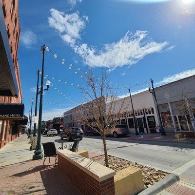 Downtown McKinney street where McKinney Knittery is on