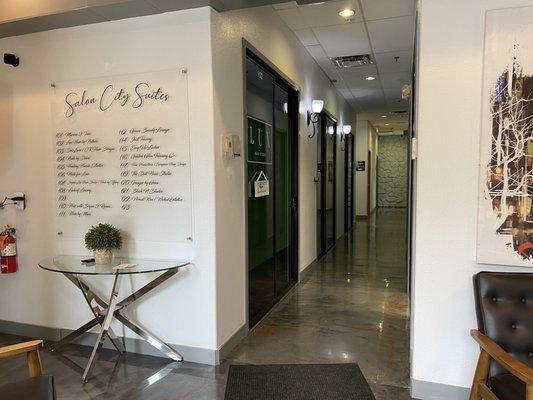 Entrance to Salon City Suits