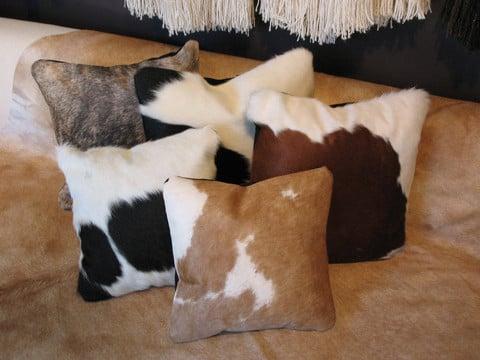 Deco Cow Hide Pillows