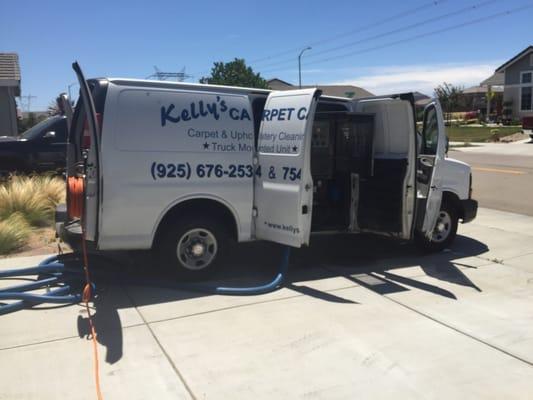 Carpets are getting  cleaned!