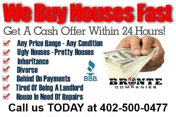 Sell Your Omaha Nebraska House Fast For Cash!!