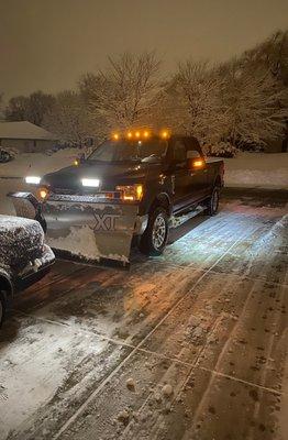 Aaaaaand done! This 60 x 15 foot driveway took less than 4 minutes to completely clear with our experienced crew.