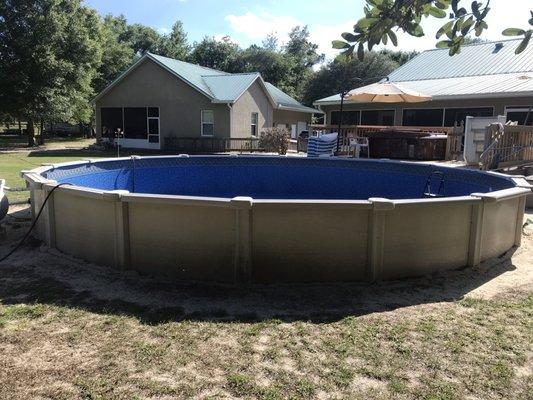 We specialize in above ground or semi in-ground pools and Vinyl liners We can sell you the best choice above ground pool to meet your needs,