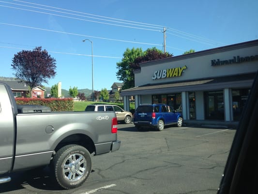 In the shopping center south of Albertsons on Foothill Rd and Barnett