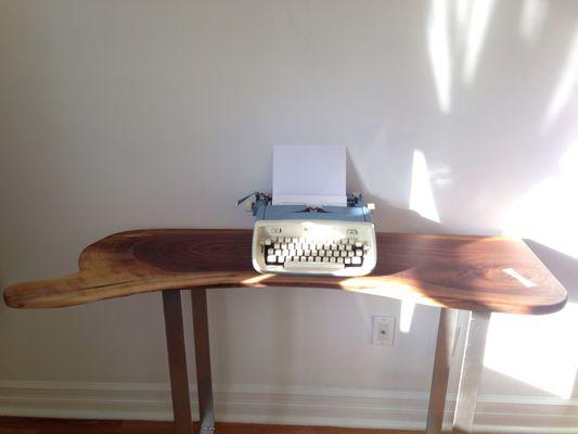 I love my console table that JP made. Looks nice under my typewriter, too.