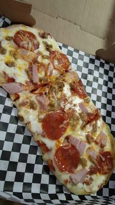 Meat lovers Flatbread Pizza