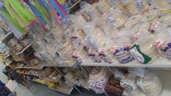 A tortilla section for days!