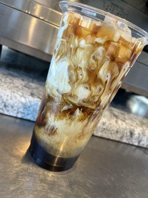 Iced cold brew with heavy cream