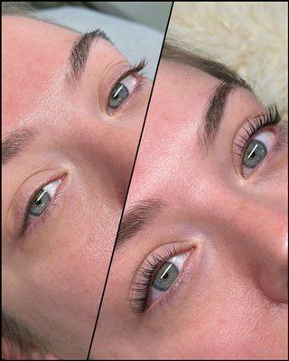 lash lift with tint, your own lashes but better