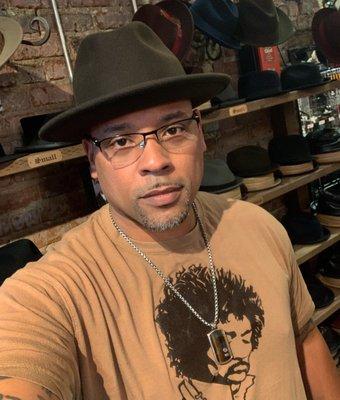 Chocolate Brown Fedora... had to coordinate with Jimi Hendrix... Always great service.