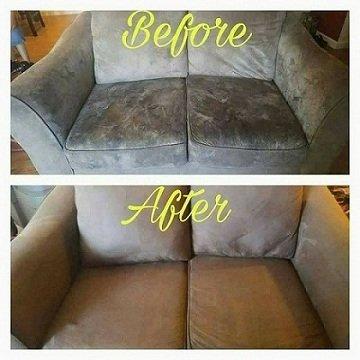 Before And After Upholstery Cleaning Only In Kokomo IN