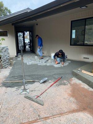 Backyard Pavers Installation - Before - Palo Alto, CA - August 2022