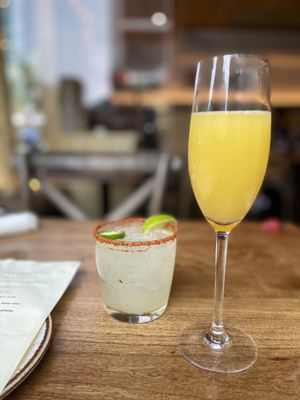 Mimosa and spicy maragrita