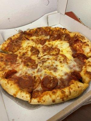 12" pepperoni