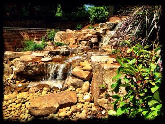 Pondless waterfall in Asheville Nc.