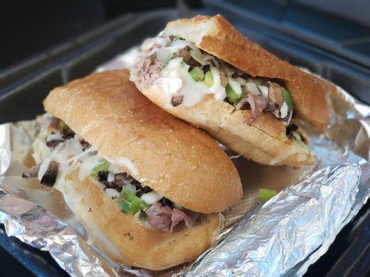 Italian Steak Toaster Sandwich, on Hoagie Bun ($9.89) ** pretty good, fresh ingredients **