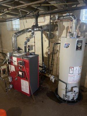 Boiler & Hot Water Tank Install