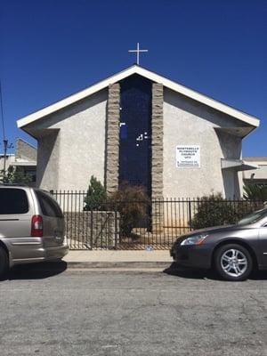 View of the church from Los Angeles street