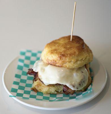 Bacon Egg and Cheese on a Homemade Biscuit